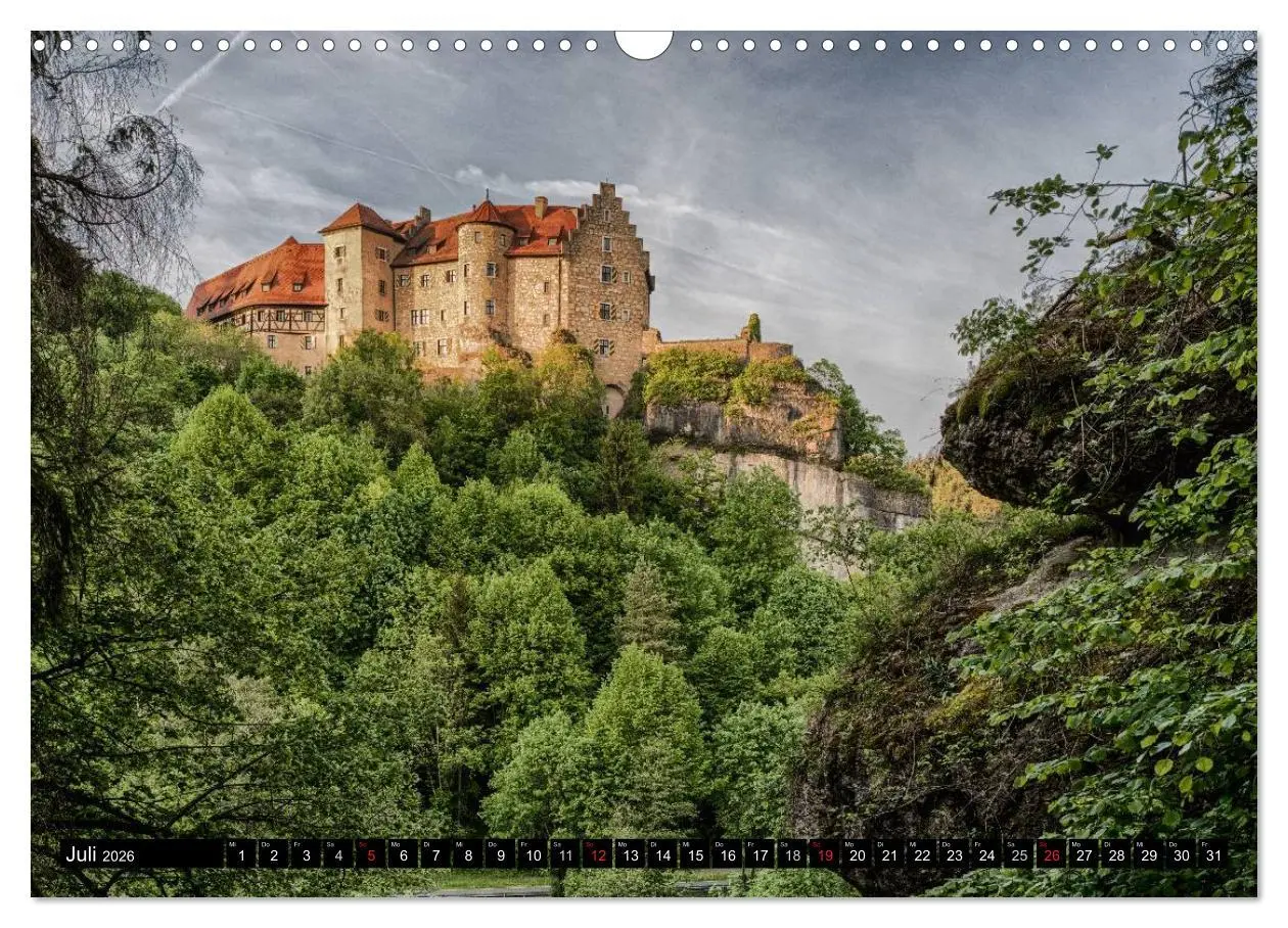 Bild: 9783516057126 | Unterwegs auf der fränkischen Burgenstraße (Wandkalender 2026 DIN...