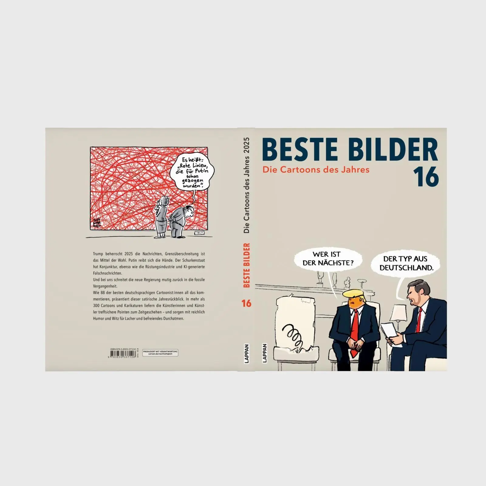 Bild: 9783830337126 | Beste Bilder 16 - Die Cartoons des Jahres 2025 | Antje Haubner (u. a.)