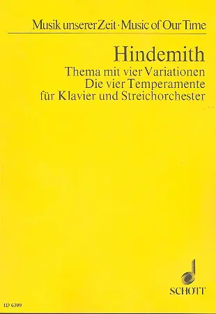 Cover: 9790001067126 | Thema Mit Variationen(4) Studie | Paul Hindemith | Buch | Schott Music