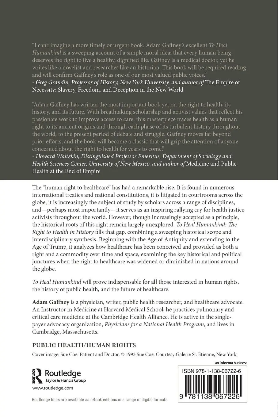 Rückseite: 9781138067226 | To Heal Humankind | The Right to Health in History | Adam Gaffney