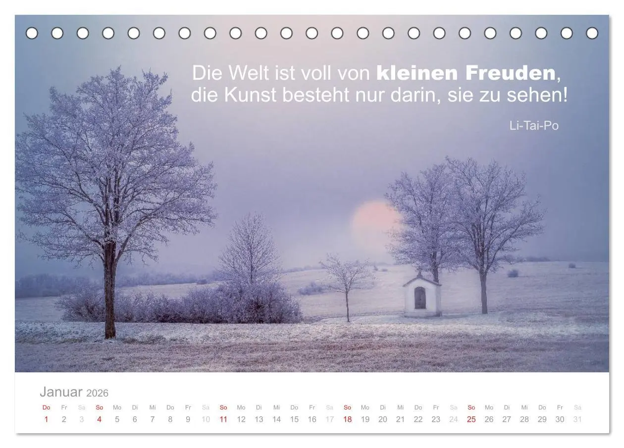 Bild: 9783457957226 | Zauberhafte Sprüche - Bunte Seelenblüten (Tischkalender 2026 DIN A5...