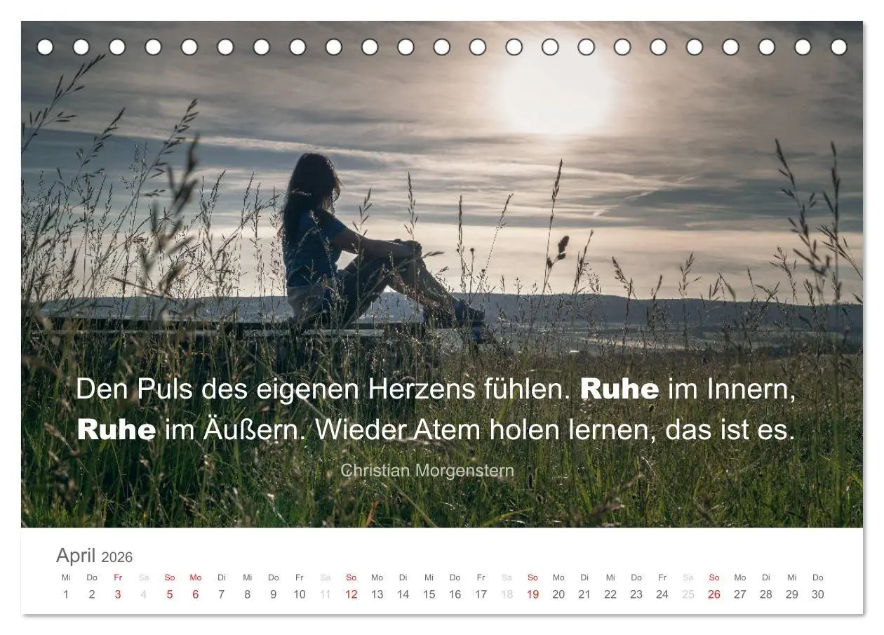 Bild: 9783457957226 | Zauberhafte Sprüche - Bunte Seelenblüten (Tischkalender 2026 DIN A5...
