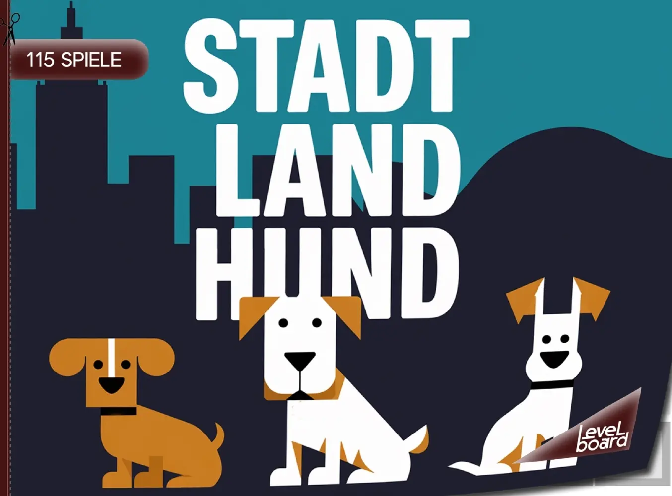 Cover: 9783693197226 | Stadt, Land, Hund - 115 Spielblöcke | levelBoard Spiele | Taschenbuch