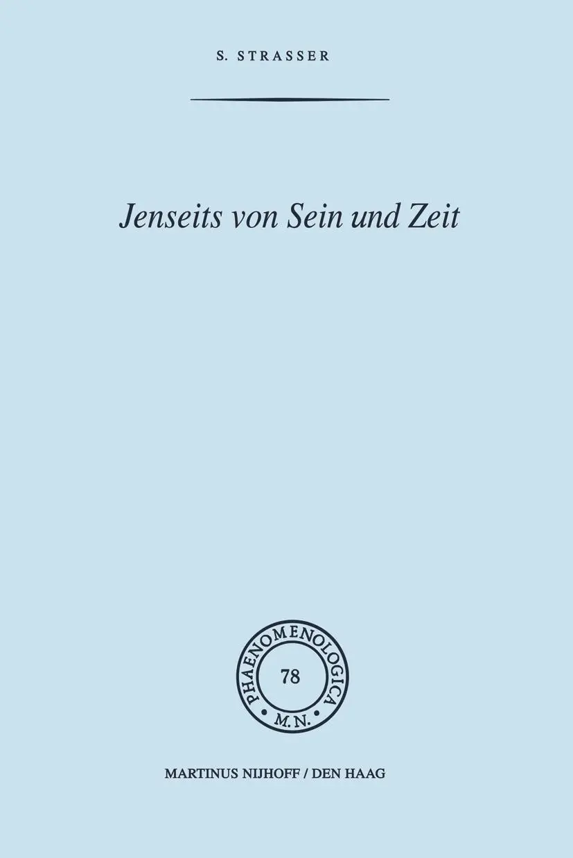 Cover: 9789400997226 | Jenseits von Sein und Zeit | Stephan Strasser | Taschenbuch | xiv