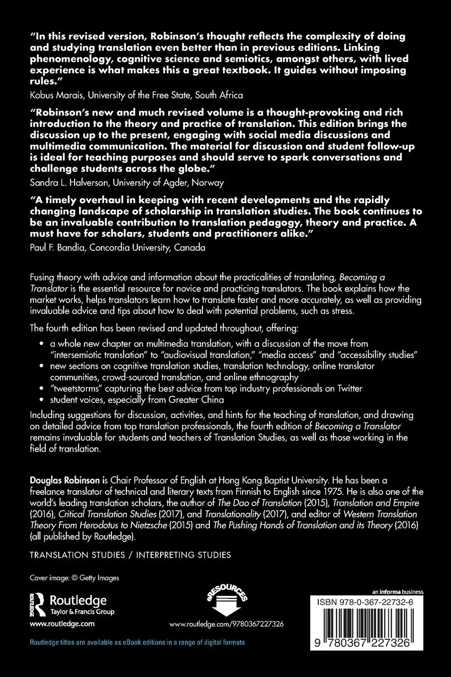 Rückseite: 9780367227326 | Becoming a Translator | Douglas Robinson | Taschenbuch | Englisch
