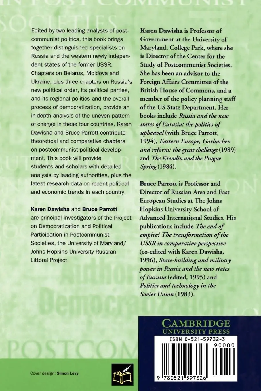 Rückseite: 9780521597326 | Democratic Changes and Authoritarian Reactions in Russia, Ukraine,...
