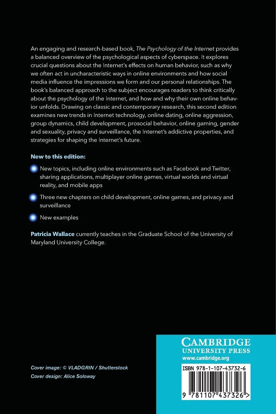 Rückseite: 9781107437326 | The Psychology of the Internet | Patricia Wallace | Taschenbuch | 2016