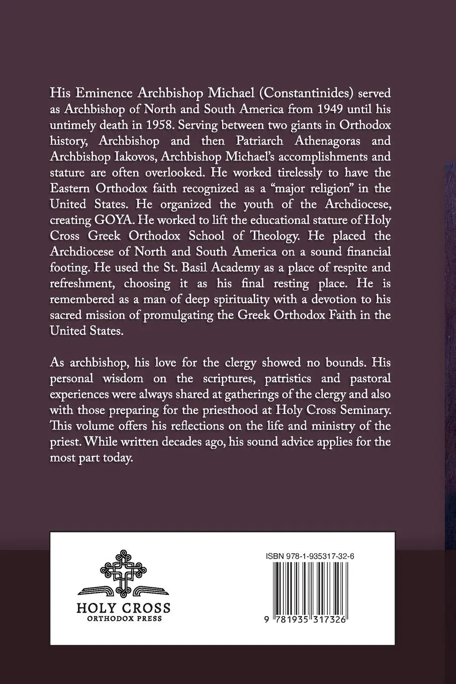 Rückseite: 9781935317326 | The Priest | Michael Constantinides | Taschenbuch | Englisch | 2023
