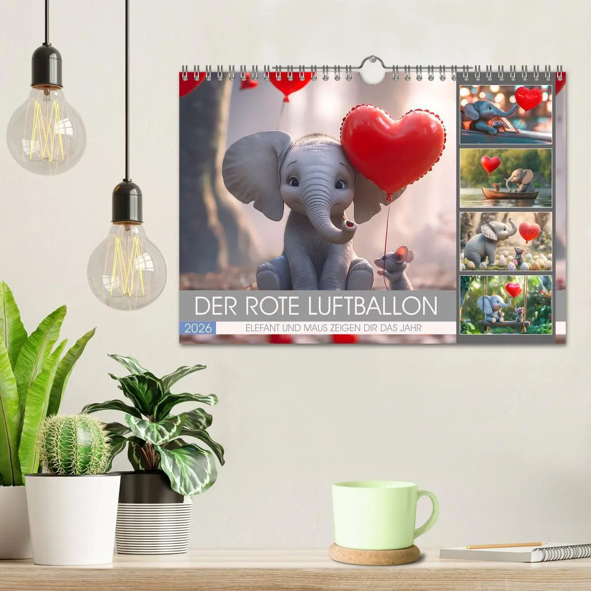 Bild: 9783457257326 | Der rote Luftballon - Elefant und Maus zeigen Dir das Jahr...