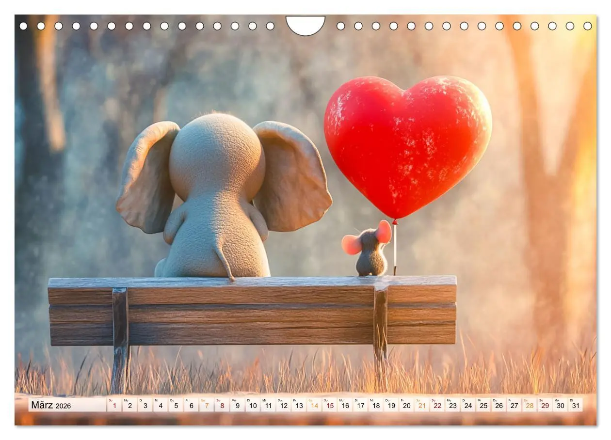 Bild: 9783457257326 | Der rote Luftballon - Elefant und Maus zeigen Dir das Jahr...