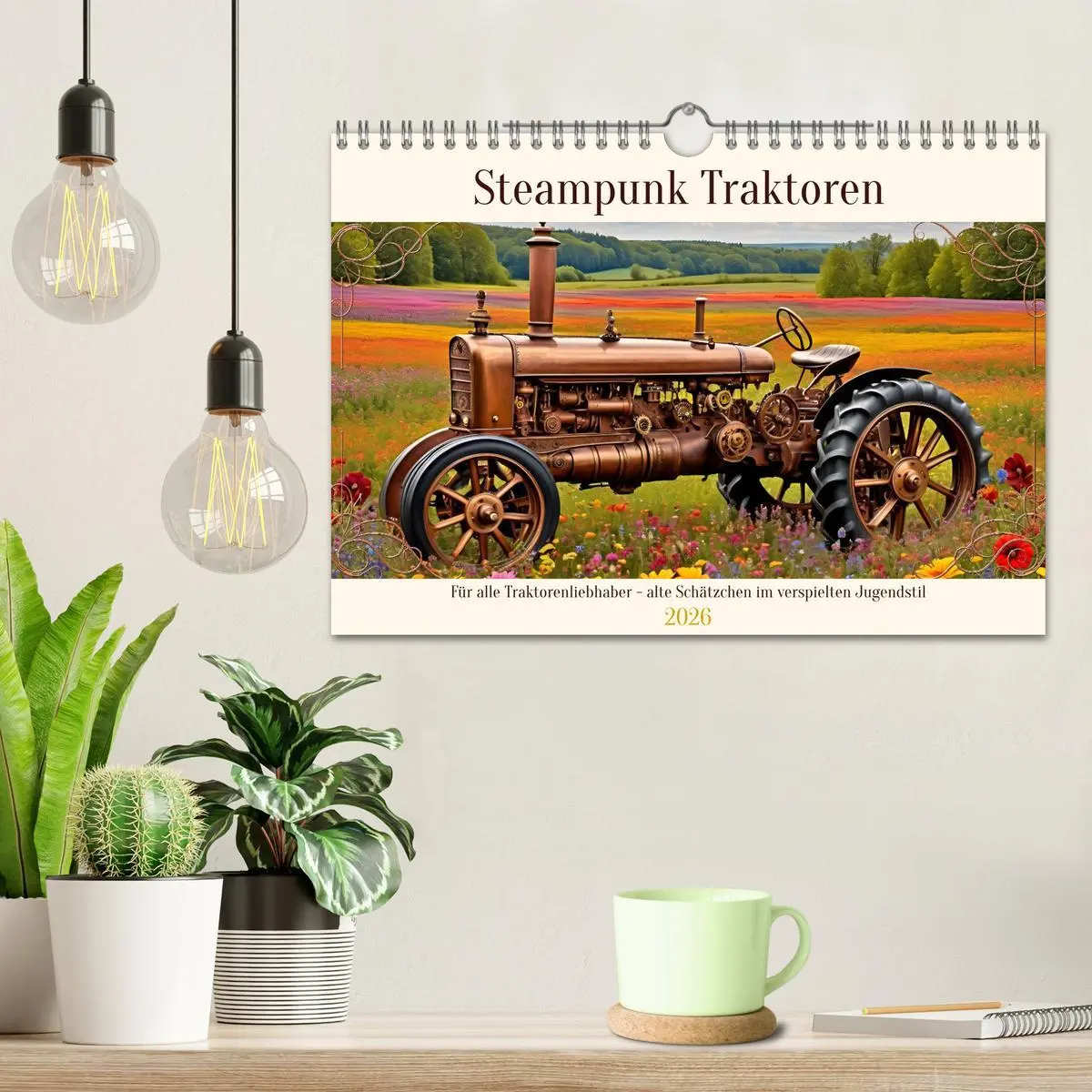 Bild: 9783457327326 | Steampunk Traktoren (Wandkalender 2026 DIN A4 quer), CALVENDO...