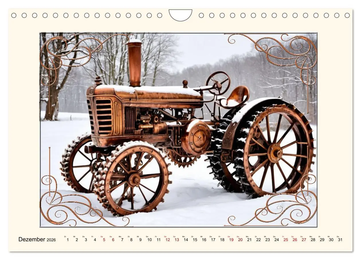 Bild: 9783457327326 | Steampunk Traktoren (Wandkalender 2026 DIN A4 quer), CALVENDO...