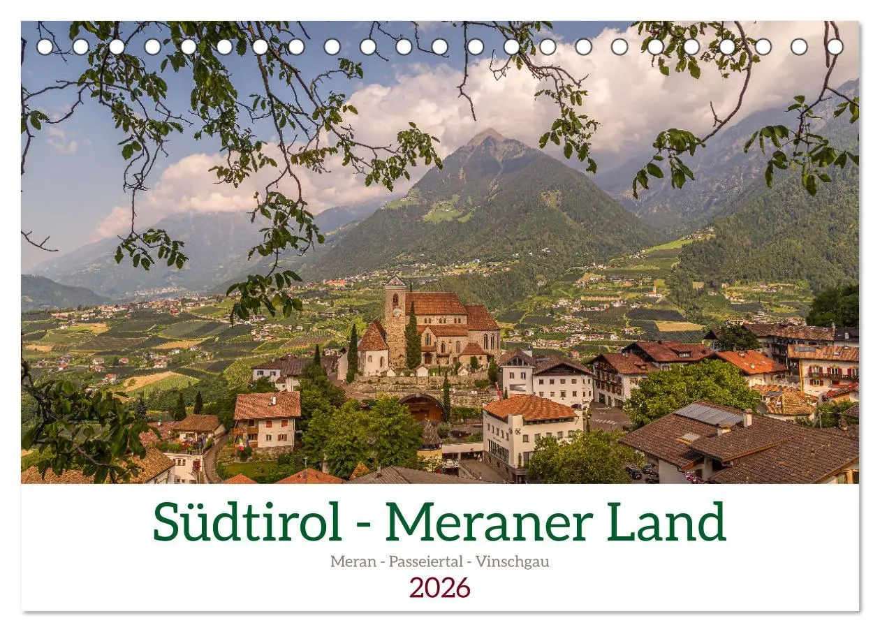 Cover: 9783457497326 | Südtirol - Meraner Land (Tischkalender 2026 DIN A5 quer), CALVENDO...