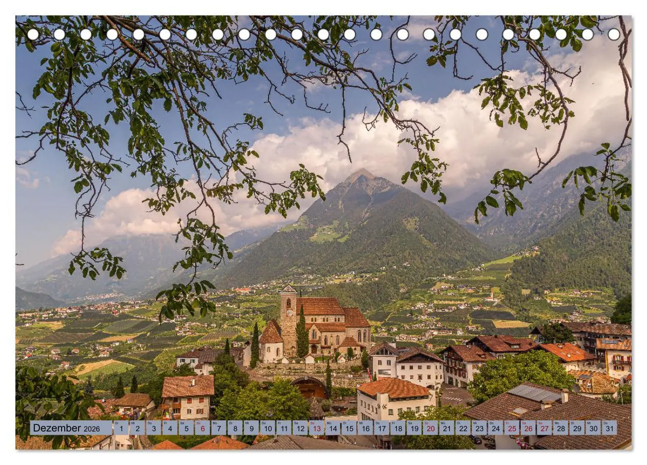 Bild: 9783457497326 | Südtirol - Meraner Land (Tischkalender 2026 DIN A5 quer), CALVENDO...
