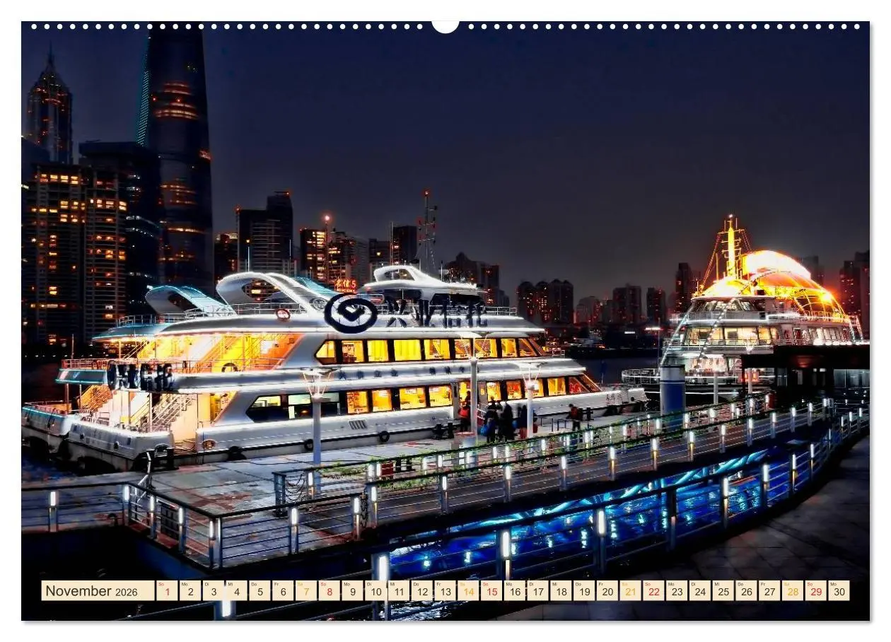 Bild: 9783457947326 | Metropolen der Welt - Skylines in der Nacht (Wandkalender 2026 DIN...