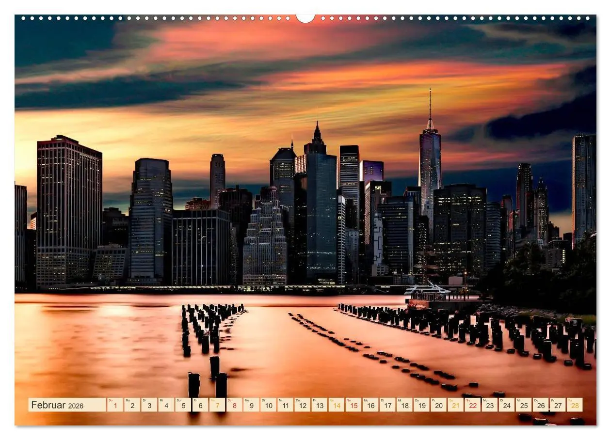 Bild: 9783457947326 | Metropolen der Welt - Skylines in der Nacht (Wandkalender 2026 DIN...