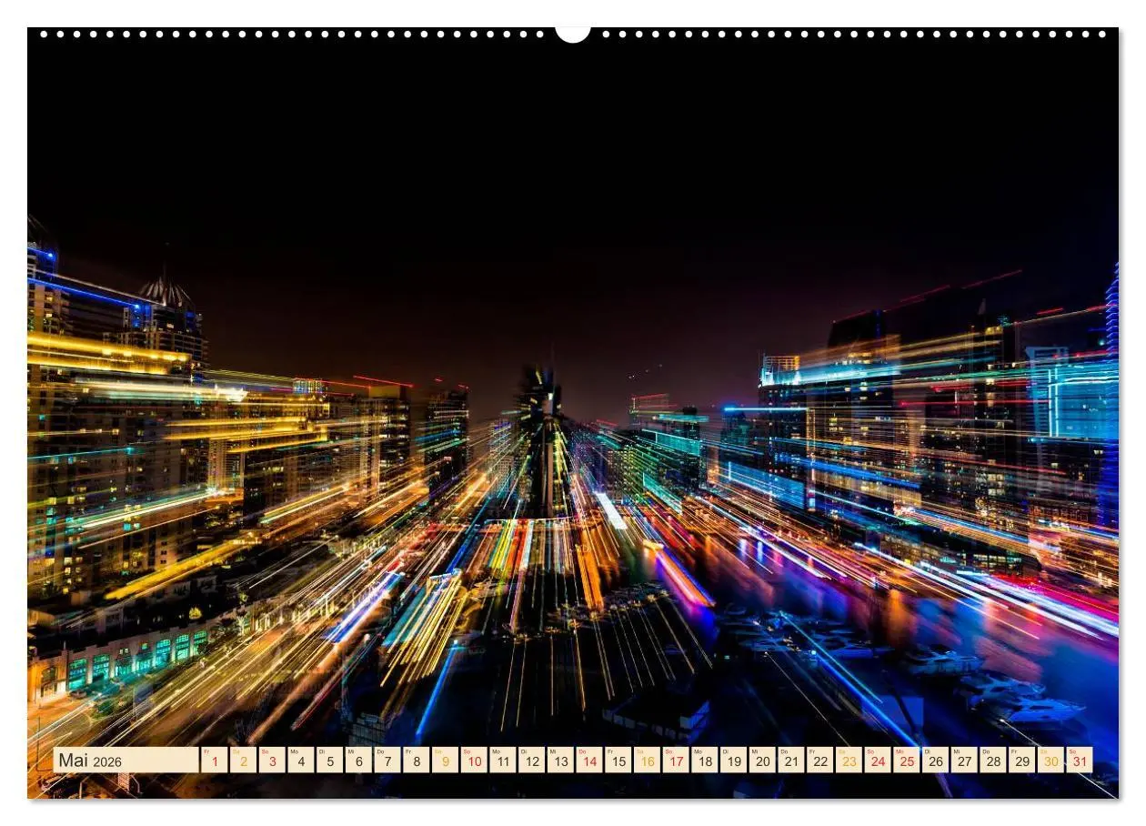 Bild: 9783457947326 | Metropolen der Welt - Skylines in der Nacht (Wandkalender 2026 DIN...