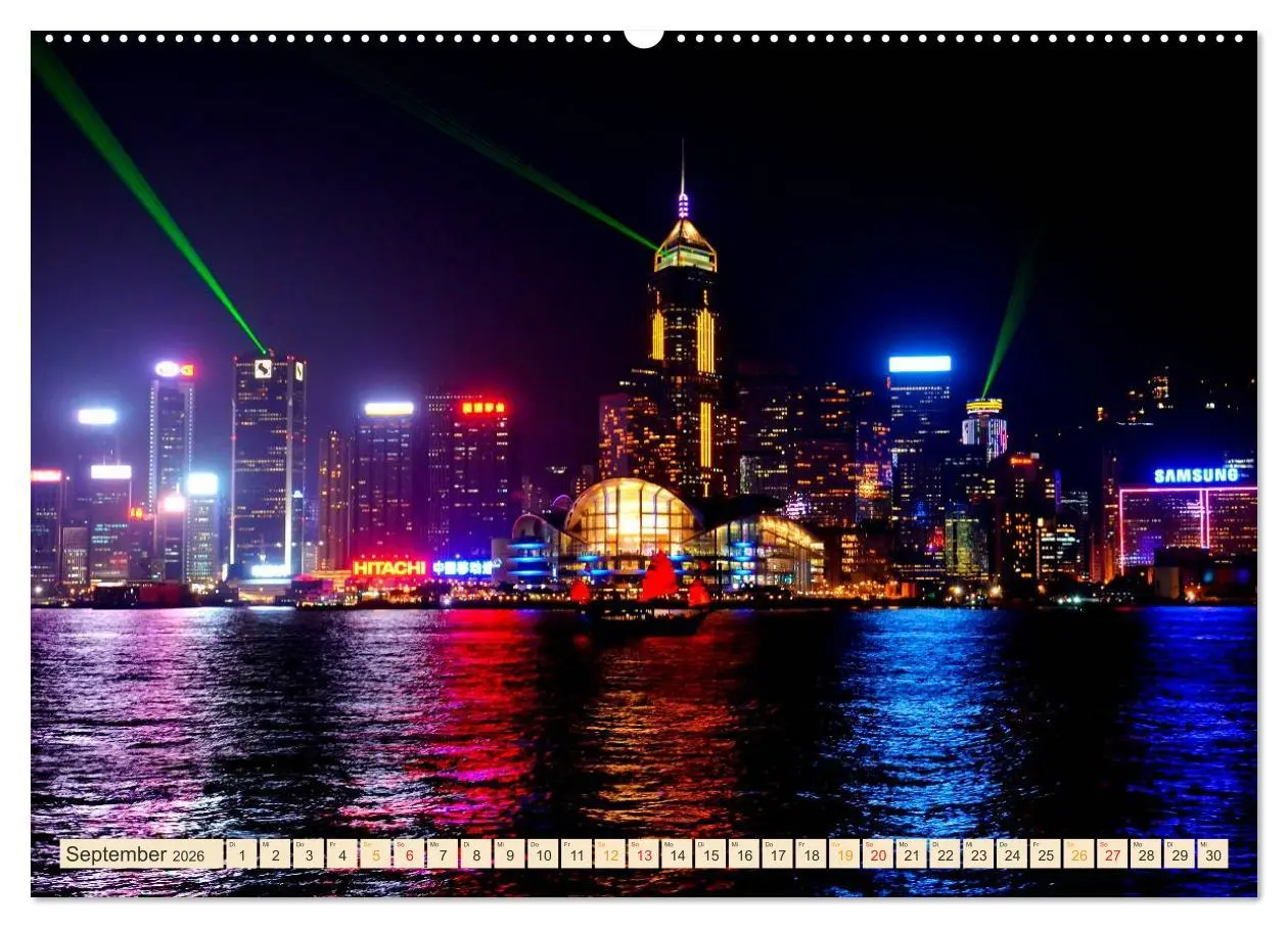 Bild: 9783457947326 | Metropolen der Welt - Skylines in der Nacht (Wandkalender 2026 DIN...