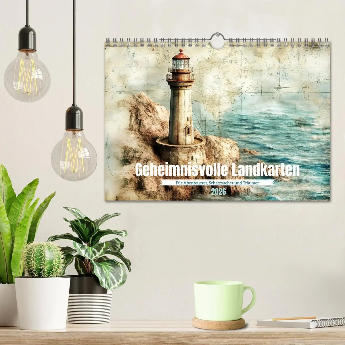 Bild: 9783457317426 | Geheimnisvolle Landkarten (Wandkalender 2026 DIN A4 quer), CALVENDO...