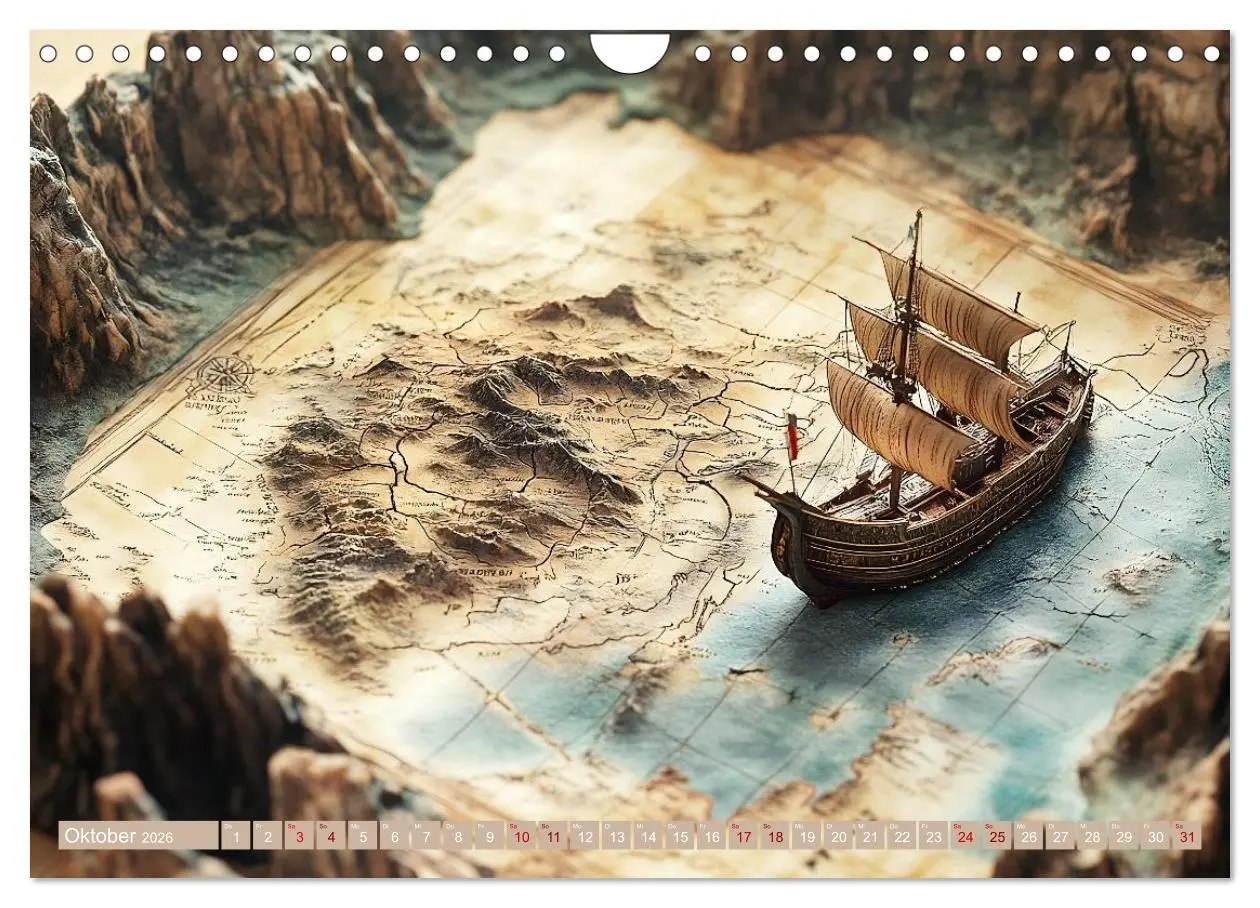 Bild: 9783457317426 | Geheimnisvolle Landkarten (Wandkalender 2026 DIN A4 quer), CALVENDO...