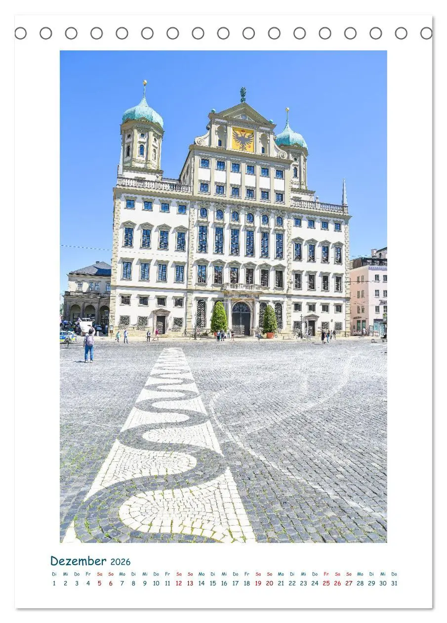 Bild: 9783516337426 | Augsburg - Gesichter einer Stadt (Tischkalender 2026 DIN A5 hoch),...