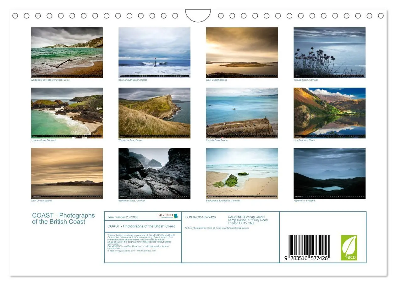 Bild: 9783516577426 | COAST - Photographs of the British Coast (Wall Calendar 2026 DIN A4...