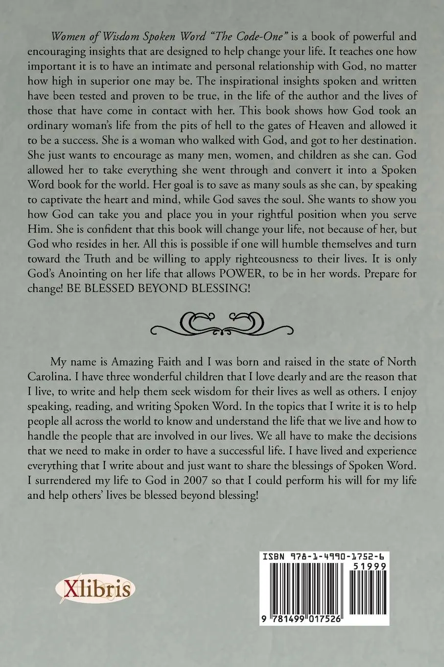 Rückseite: 9781499017526 | Women of Wisdom Spoken Word | Amazing Faith | Taschenbuch | Englisch