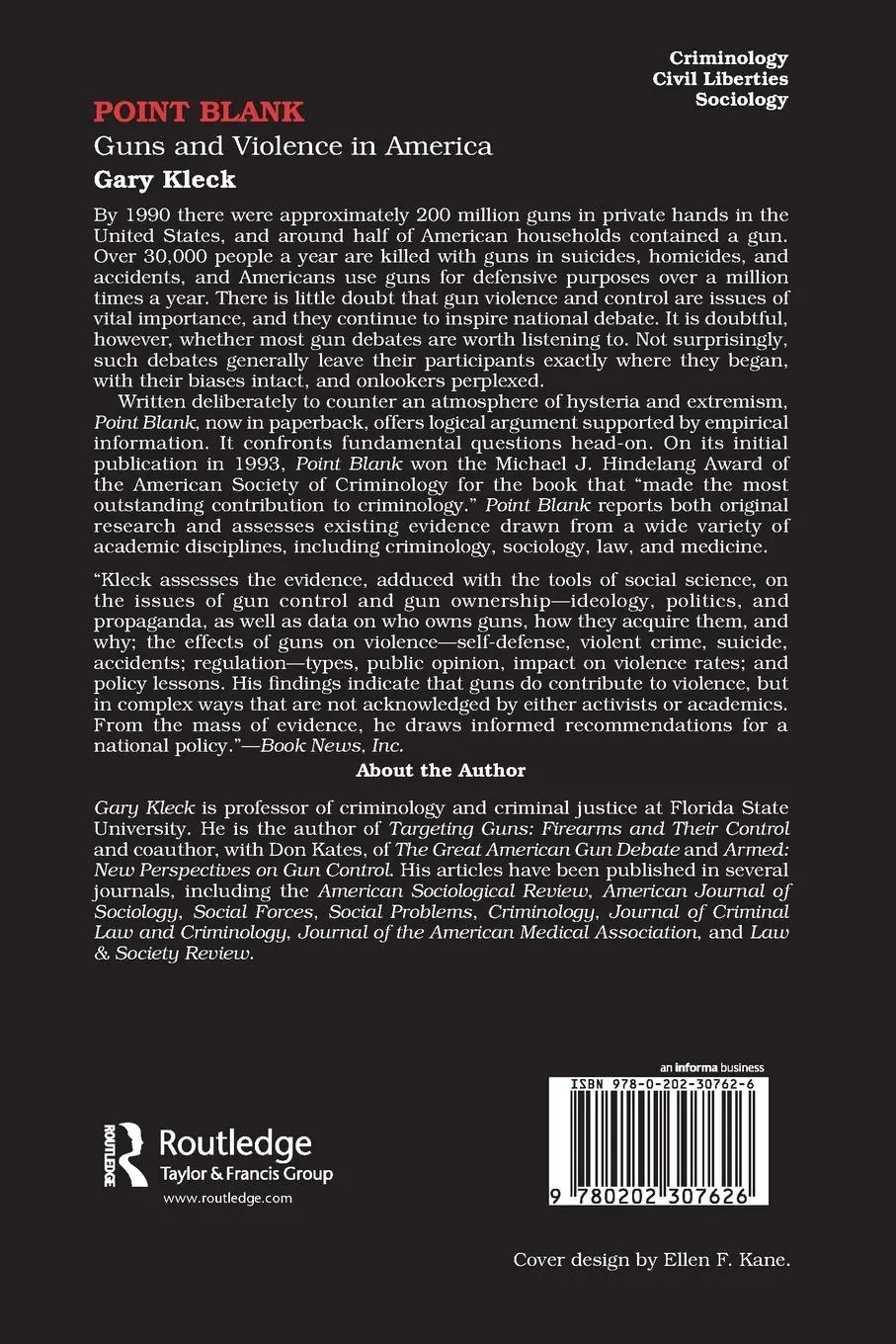 Rückseite: 9780202307626 | Point Blank | Guns and Violence in America | Gary Kleck | Taschenbuch