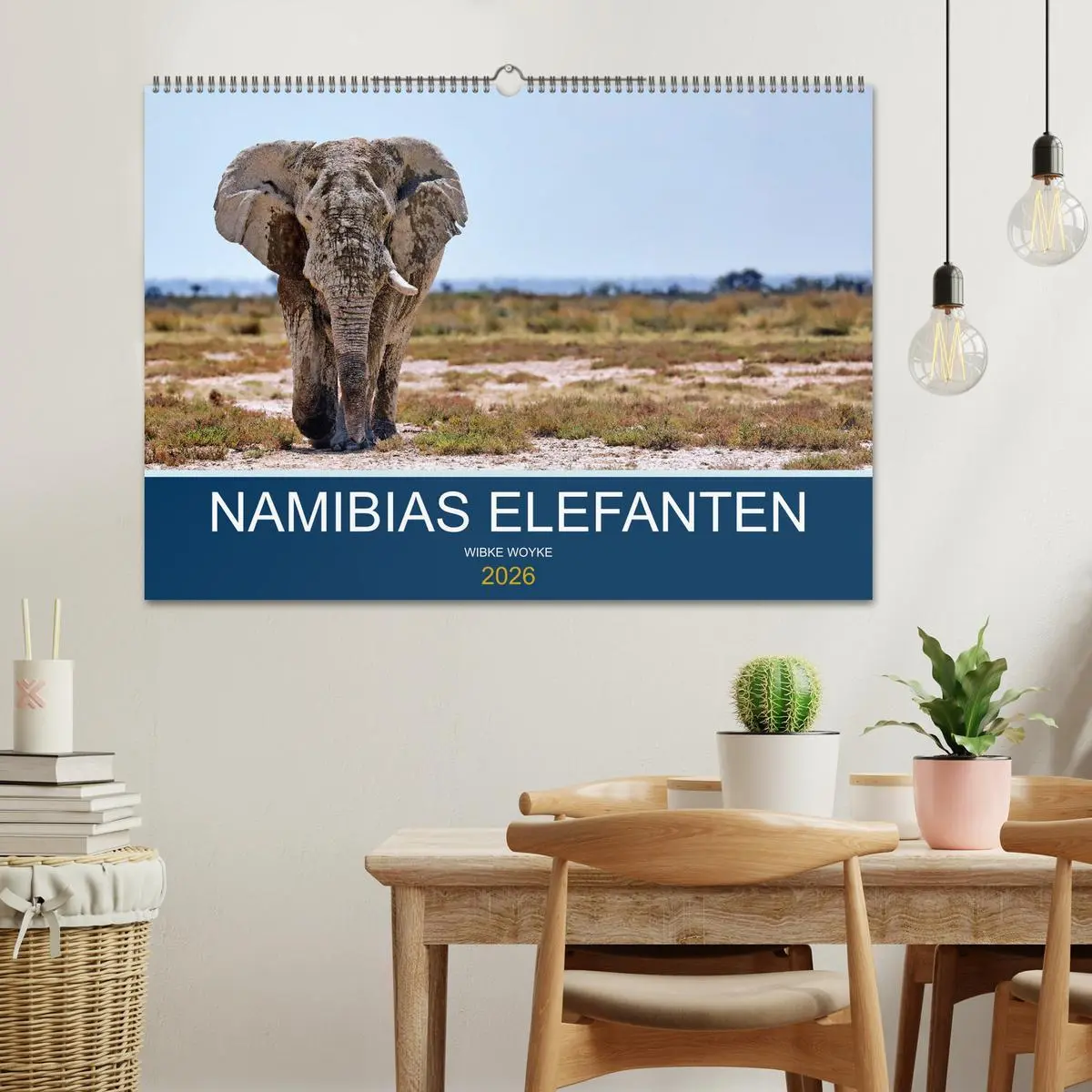 Bild: 9783457777626 | Namibias Elefanten (Wandkalender 2026 DIN A2 quer), CALVENDO...