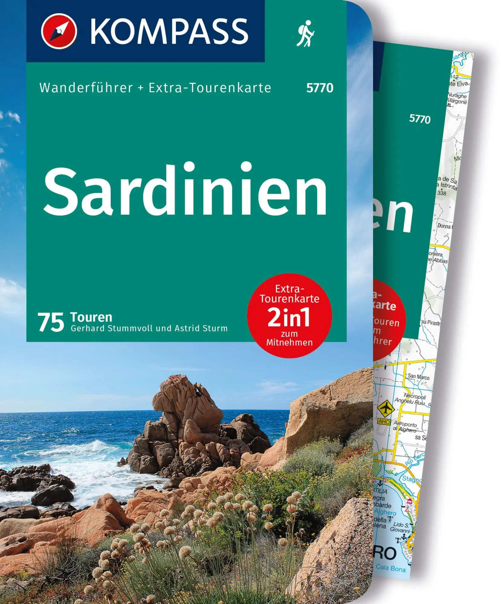 Cover: 9783991217626 | KOMPASS Wanderführer Sardinien, 75 Touren mit Extra-Tourenkarte | Buch