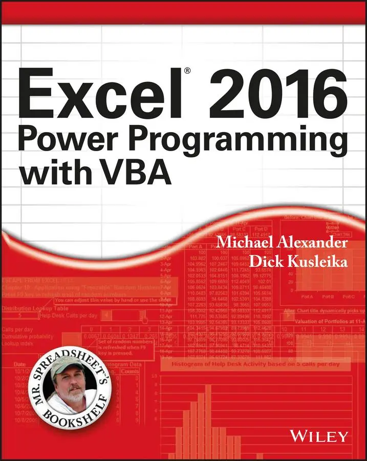 Cover: 9781119067726 | Excel 2016 Power Programming with VBA | Mr. Spreadsheet's Bookshelf