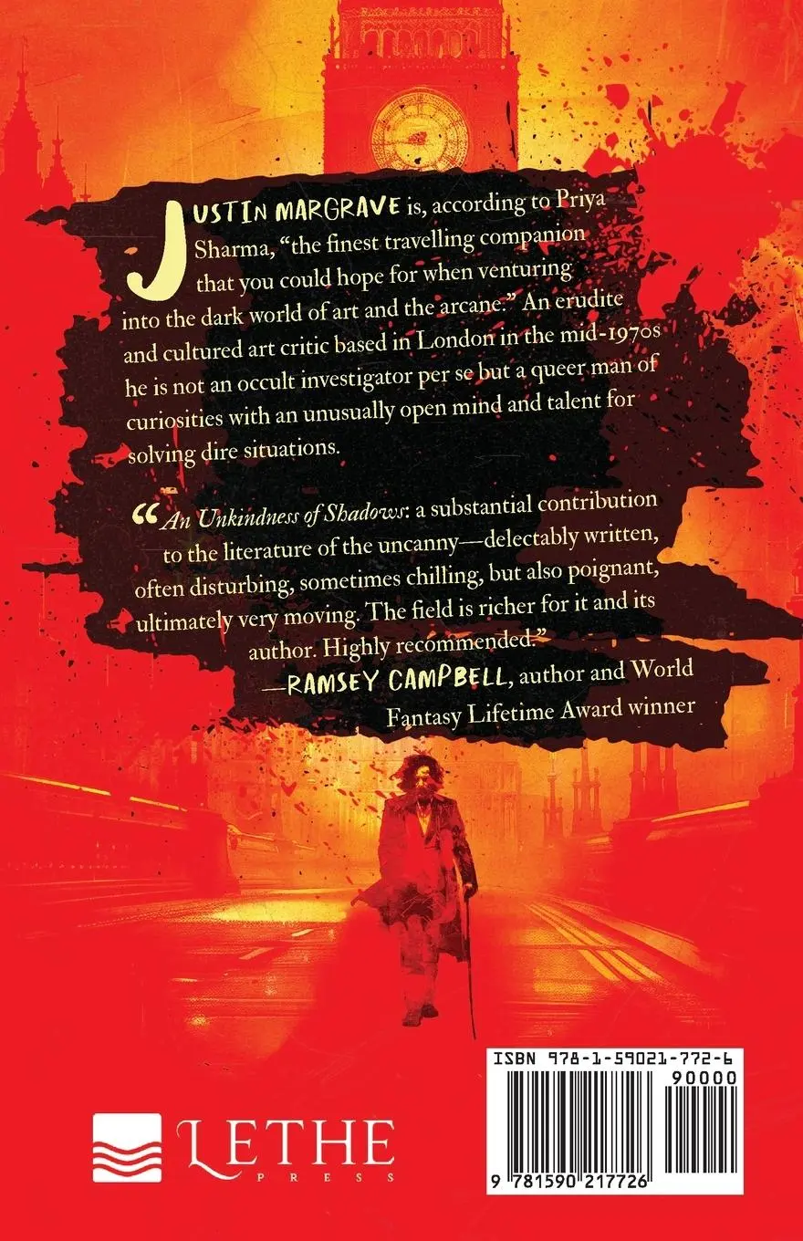 Rückseite: 9781590217726 | An Unkindness of Shadows | The Strange Adventures of Justin Margrave