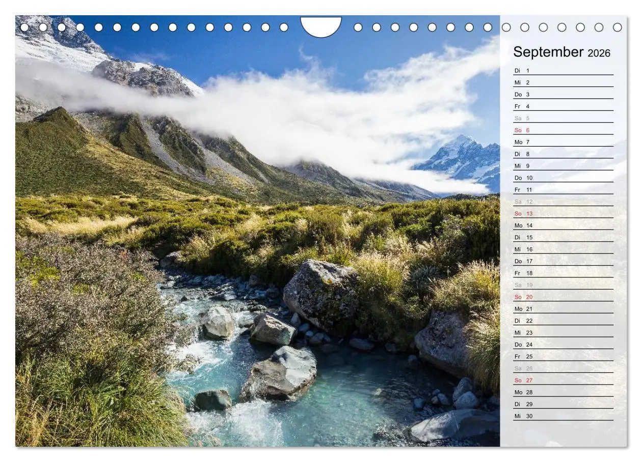 Bild: 9783457907726 | Sehnsucht nach Neuseeland (Wandkalender 2026 DIN A4 quer), CALVENDO...