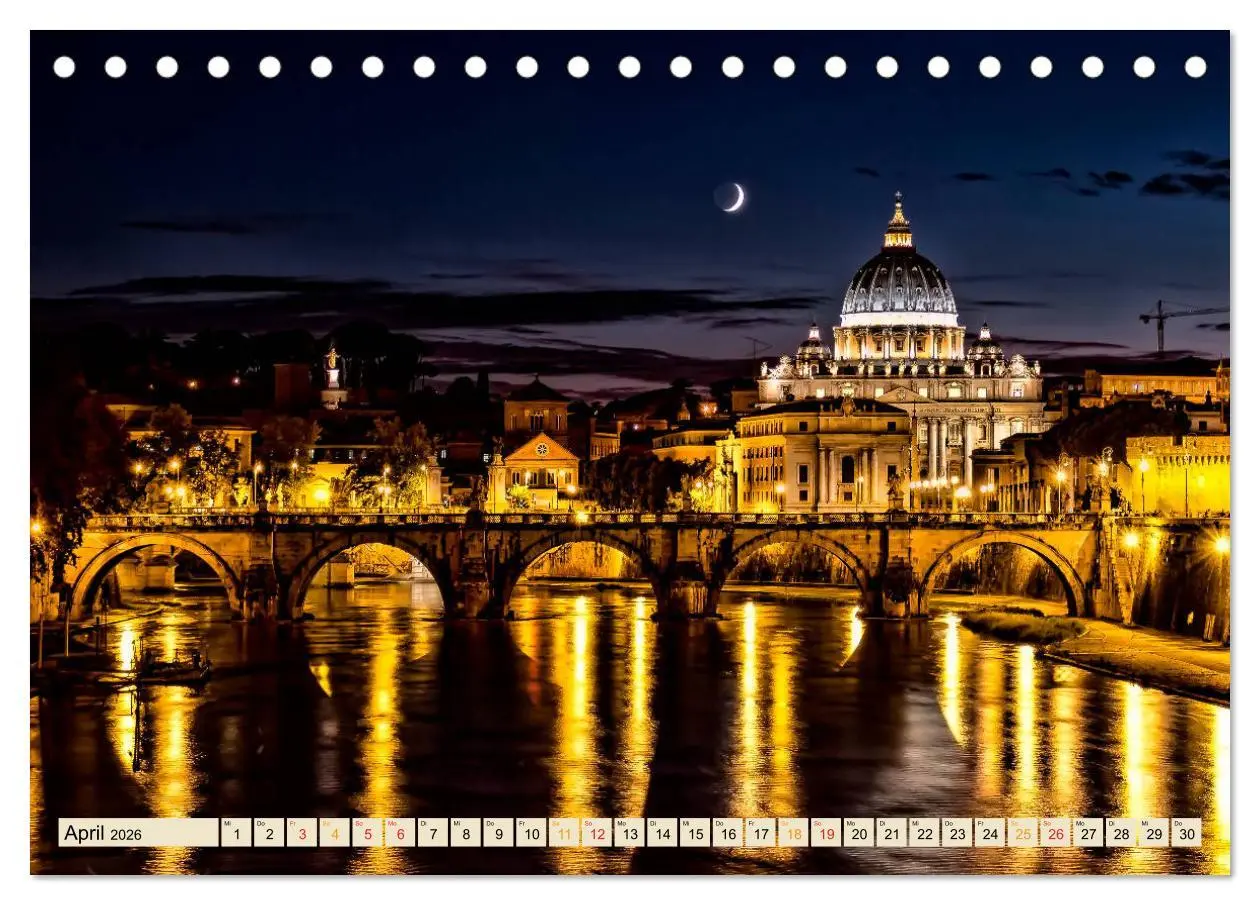 Bild: 9783516237726 | Reise durch Italien Vatikan (Tischkalender 2026 DIN A5 quer),...