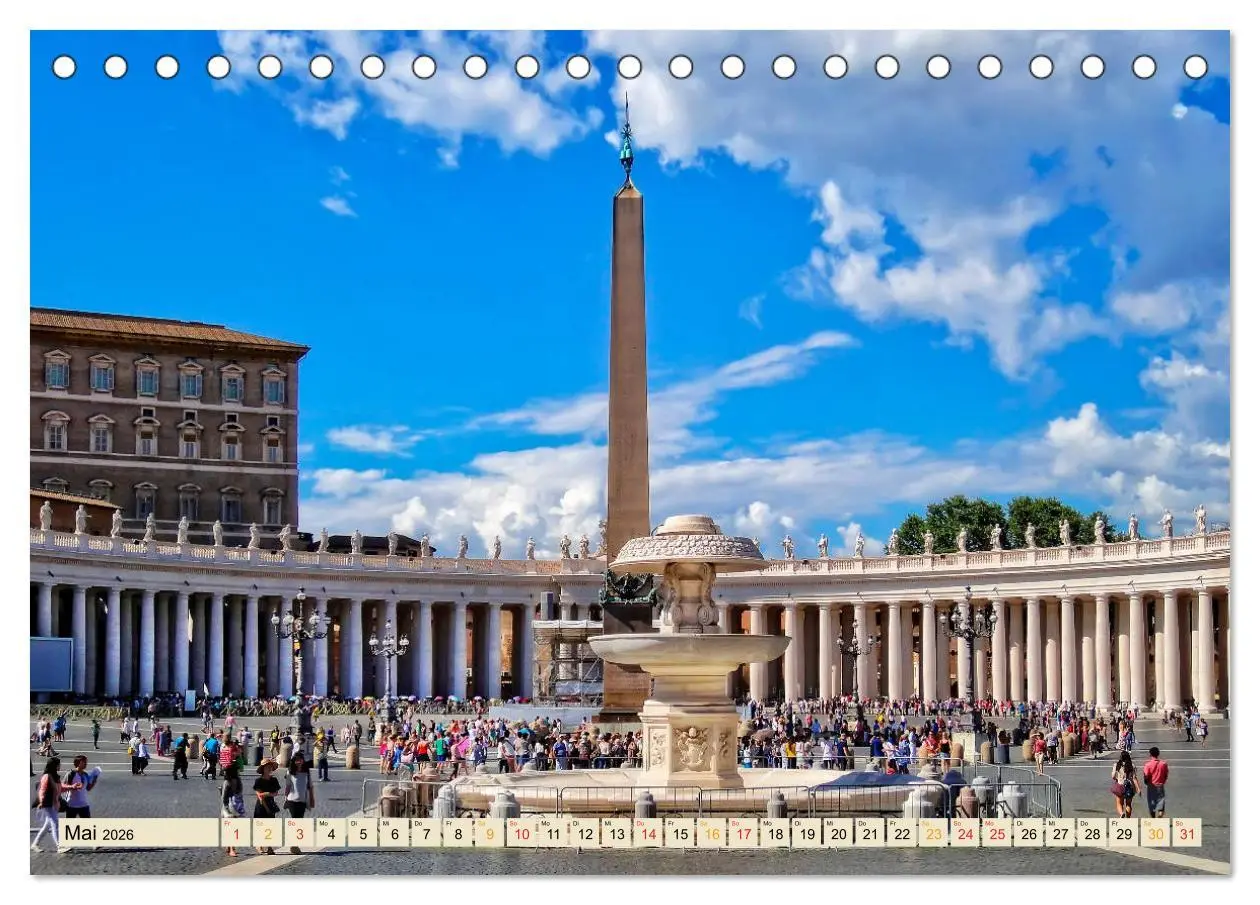 Bild: 9783516237726 | Reise durch Italien Vatikan (Tischkalender 2026 DIN A5 quer),...