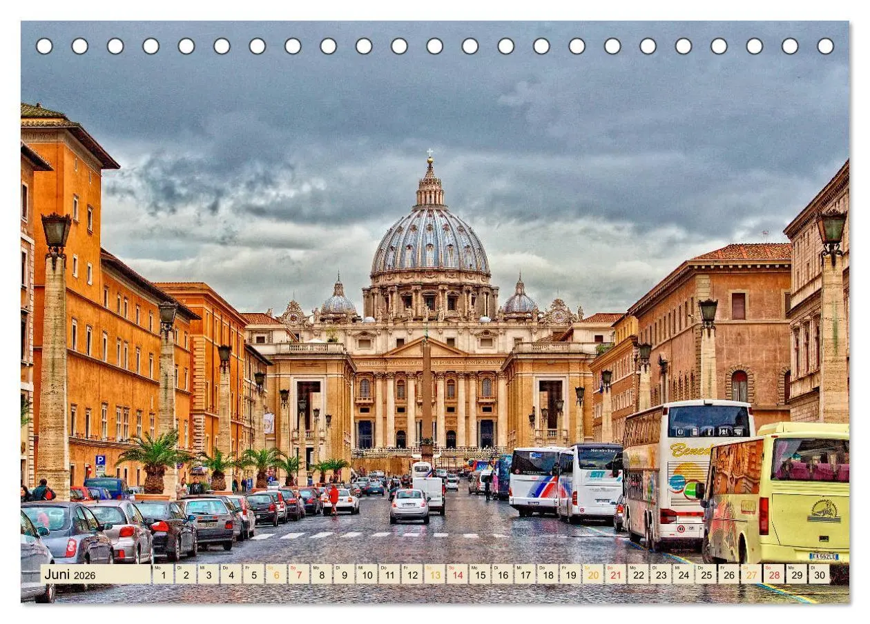 Bild: 9783516237726 | Reise durch Italien Vatikan (Tischkalender 2026 DIN A5 quer),...