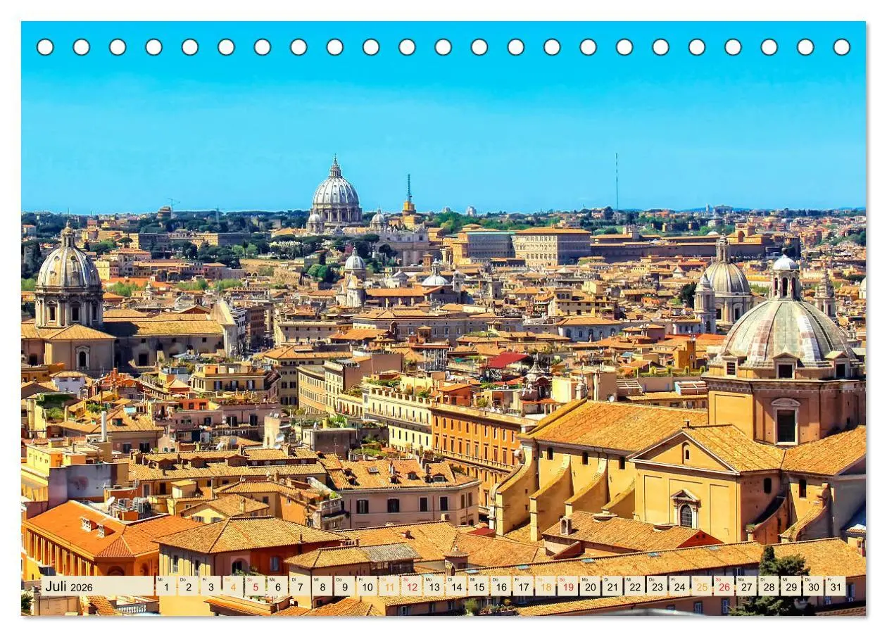 Bild: 9783516237726 | Reise durch Italien Vatikan (Tischkalender 2026 DIN A5 quer),...