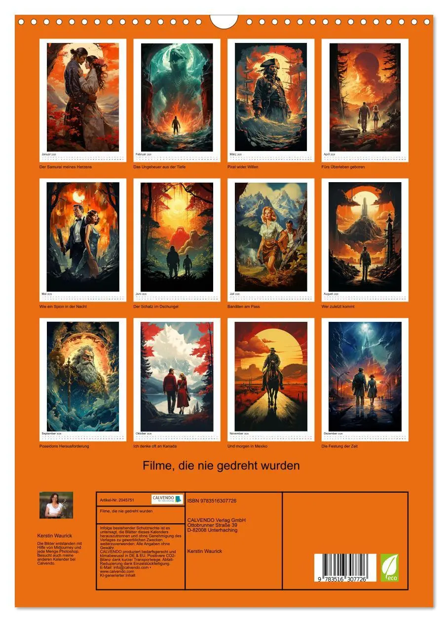Bild: 9783516307726 | Filme, die nie gedreht wurden (Wandkalender 2026 DIN A3 hoch),...