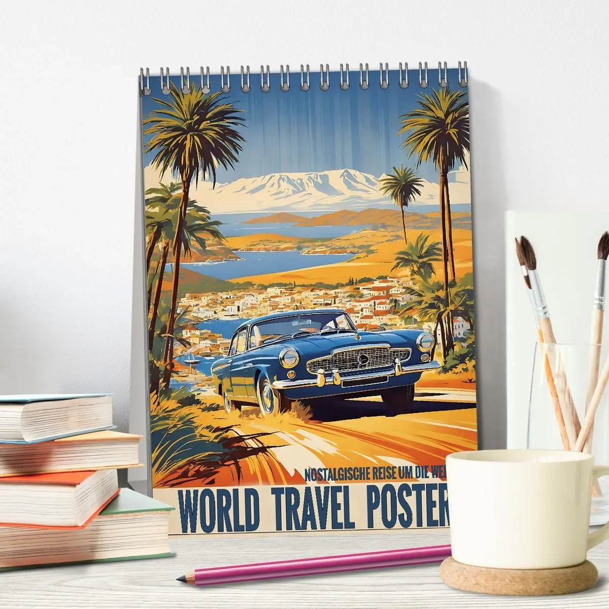 Bild: 9783569187726 | World Travel Poster - nostalgische Reise um die Welt (Tischkalender...