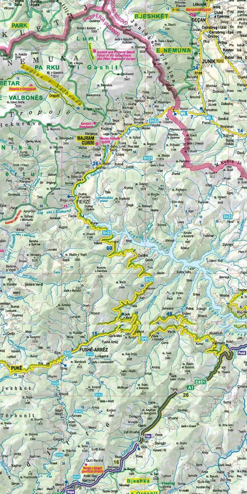 Bild: 9783939997726 | MoTourMaps Albanien Auto- und Motorradkarte 1:280.000 | MoTourMedia