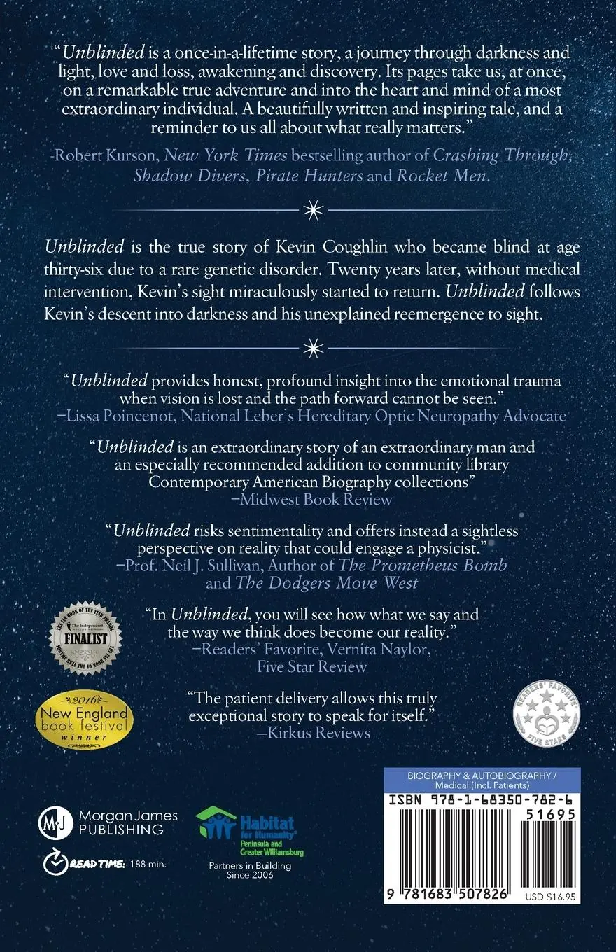 Rückseite: 9781683507826 | Unblinded | One Man's Courageous Journey Through Darkness to Sight