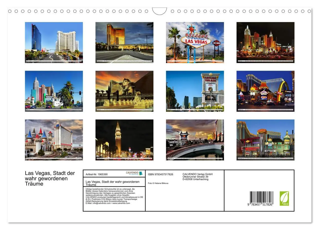 Bild: 9783457517826 | Las Vegas, Stadt der wahr gewordenen Träume (Wandkalender 2026 DIN...