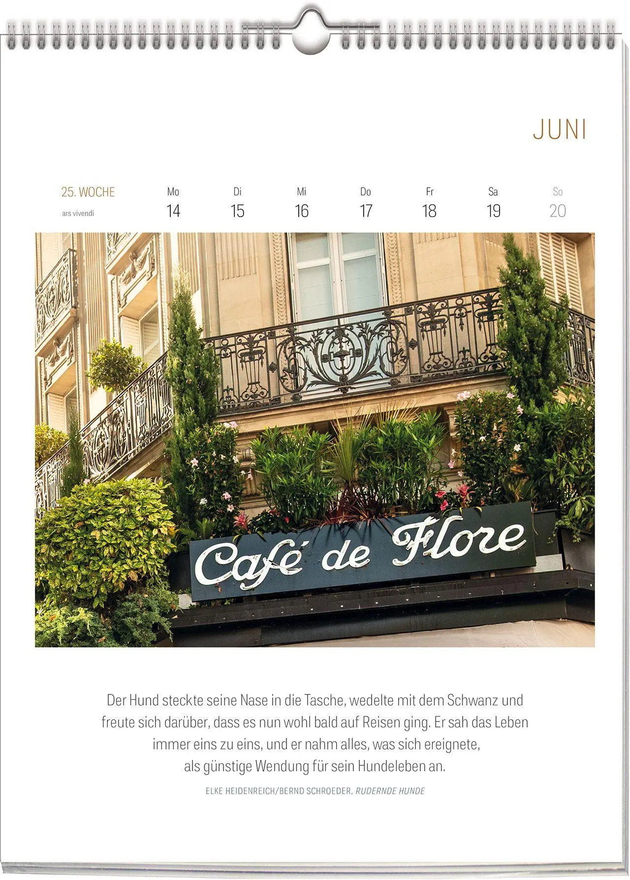 Bild: 9783747207826 | Literarischer Café Kalender 2027 | Wochenkalender | Vivendi Ars | 2027