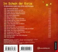 Rückseite: 9783850617826 | Kinder-Weihnacht 1: Im Schein der Kerze | Various | Audio-CD | 30 Min.