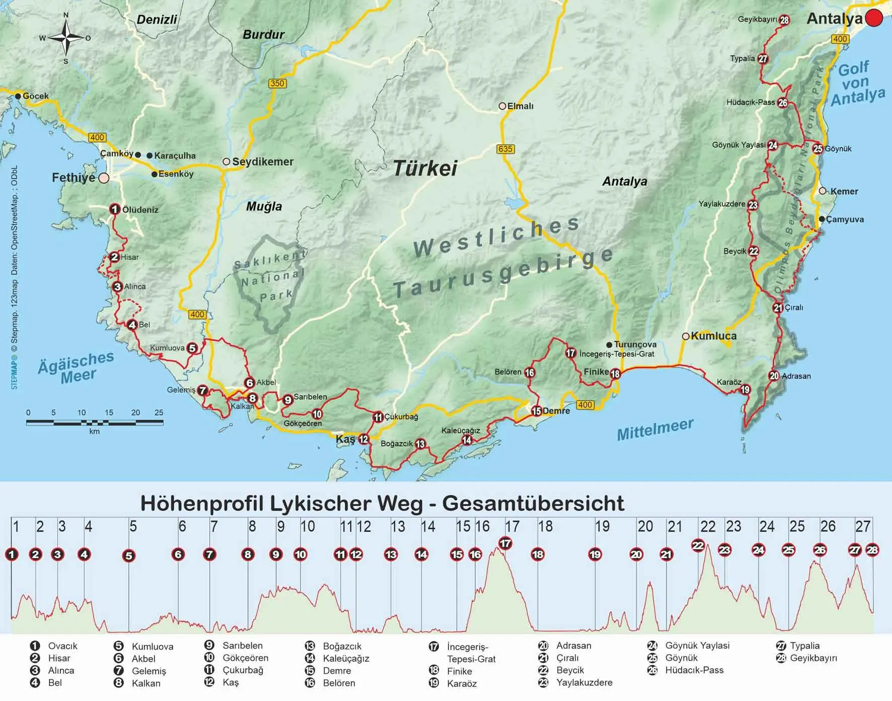 Bild: 9783866867826 | Türkei: Lykischer Weg von Fethiye nach Antalya | Hennemann (u. a.)