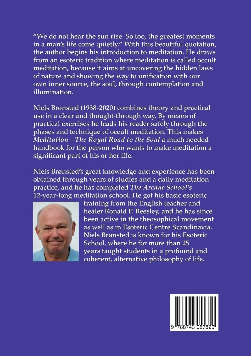 Rückseite: 9788743057826 | Meditation | The Royal Road to the Soul | Niels Brønsted | Taschenbuch
