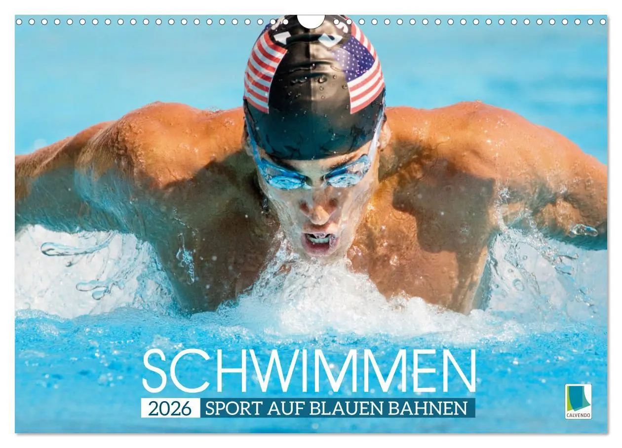 Cover: 9783457507926 | Schwimmen: Sport auf blauen Bahnen (Wandkalender 2026 DIN A3 quer),...