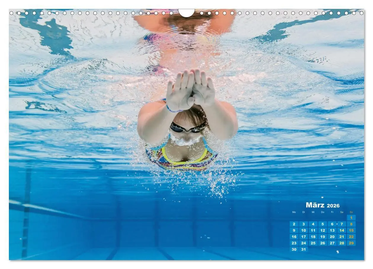 Bild: 9783457507926 | Schwimmen: Sport auf blauen Bahnen (Wandkalender 2026 DIN A3 quer),...