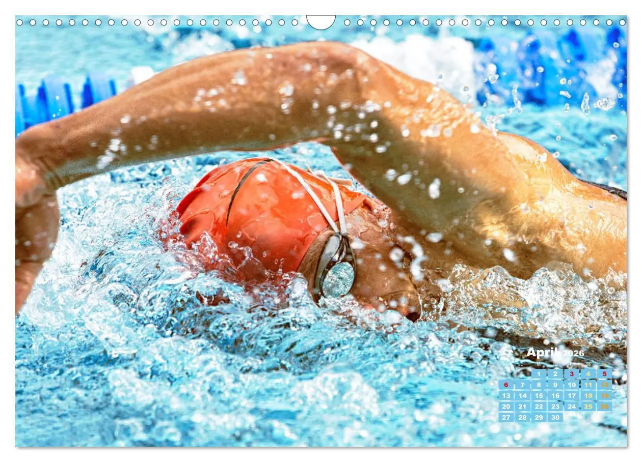 Bild: 9783457507926 | Schwimmen: Sport auf blauen Bahnen (Wandkalender 2026 DIN A3 quer),...