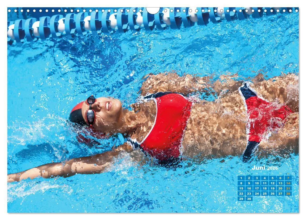 Bild: 9783457507926 | Schwimmen: Sport auf blauen Bahnen (Wandkalender 2026 DIN A3 quer),...
